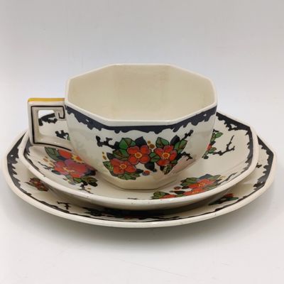 Antique Royal Doulton Woburn Porcelain trio
