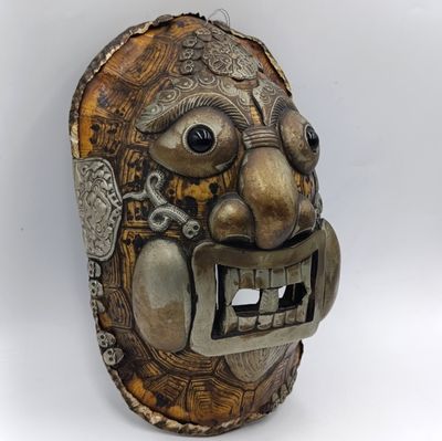 Old Tibettan Kapala tortoise shell mask