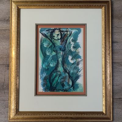 Original France Claerhout painting in frame