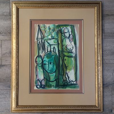 Original Frans Claerhout painting in frame