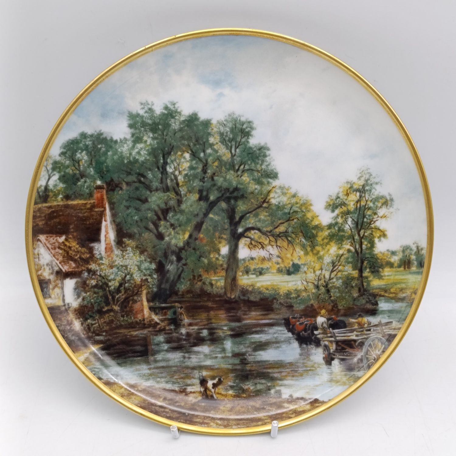 John Constable 1776-1837 Hay Wain porcelain plate - Heritage collection