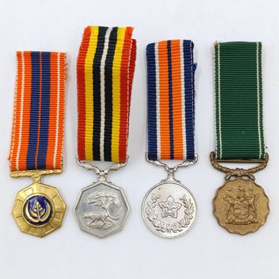 Set of 4 SADF Border War miniature medals