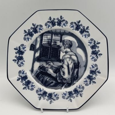 Delft The Lace Maker porcelain plate