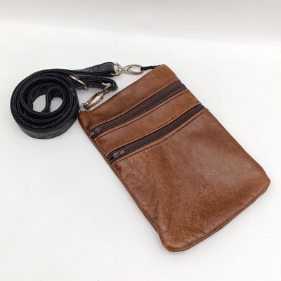 Original Leather mens sling purse bag