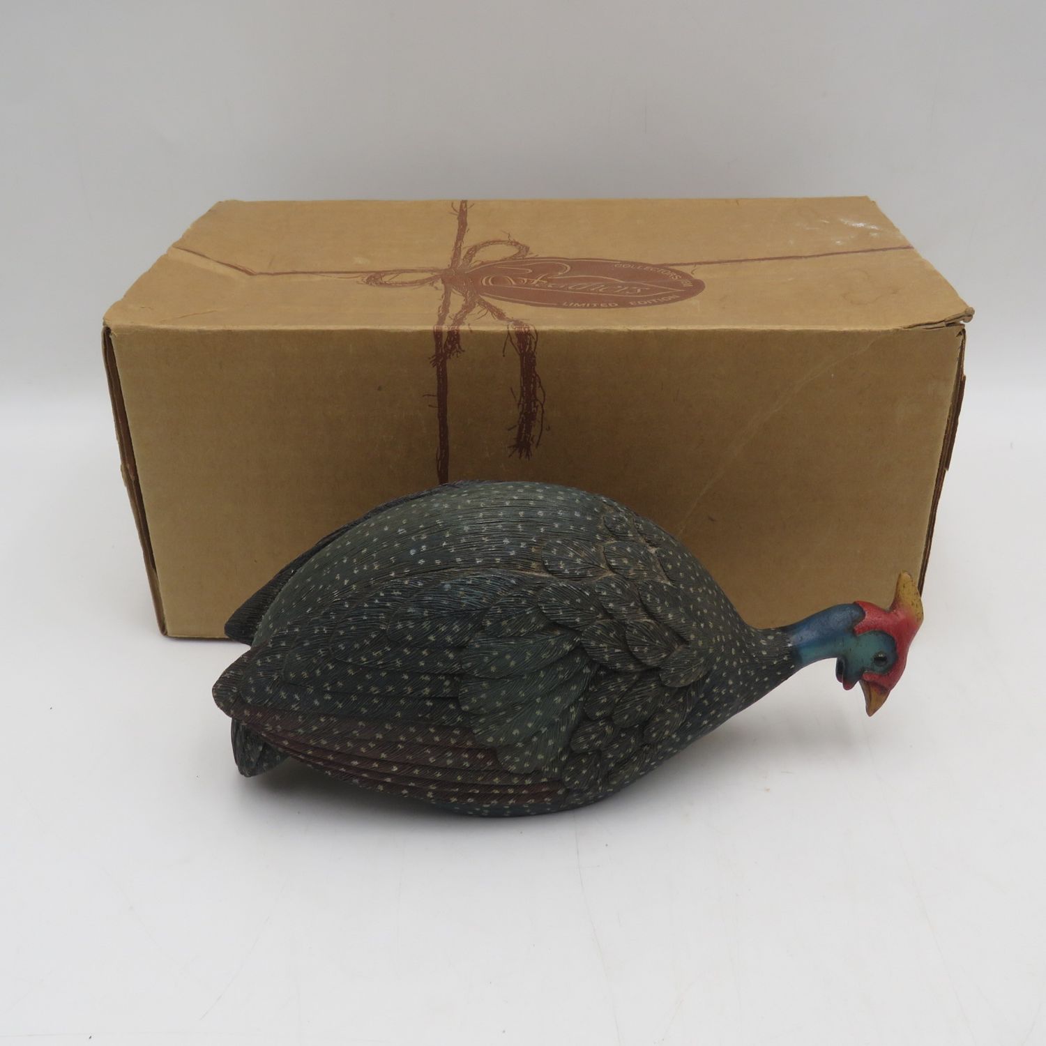 Feathers Crowned Guineafowl Limited edition figurine - #653 of 5000 - in box