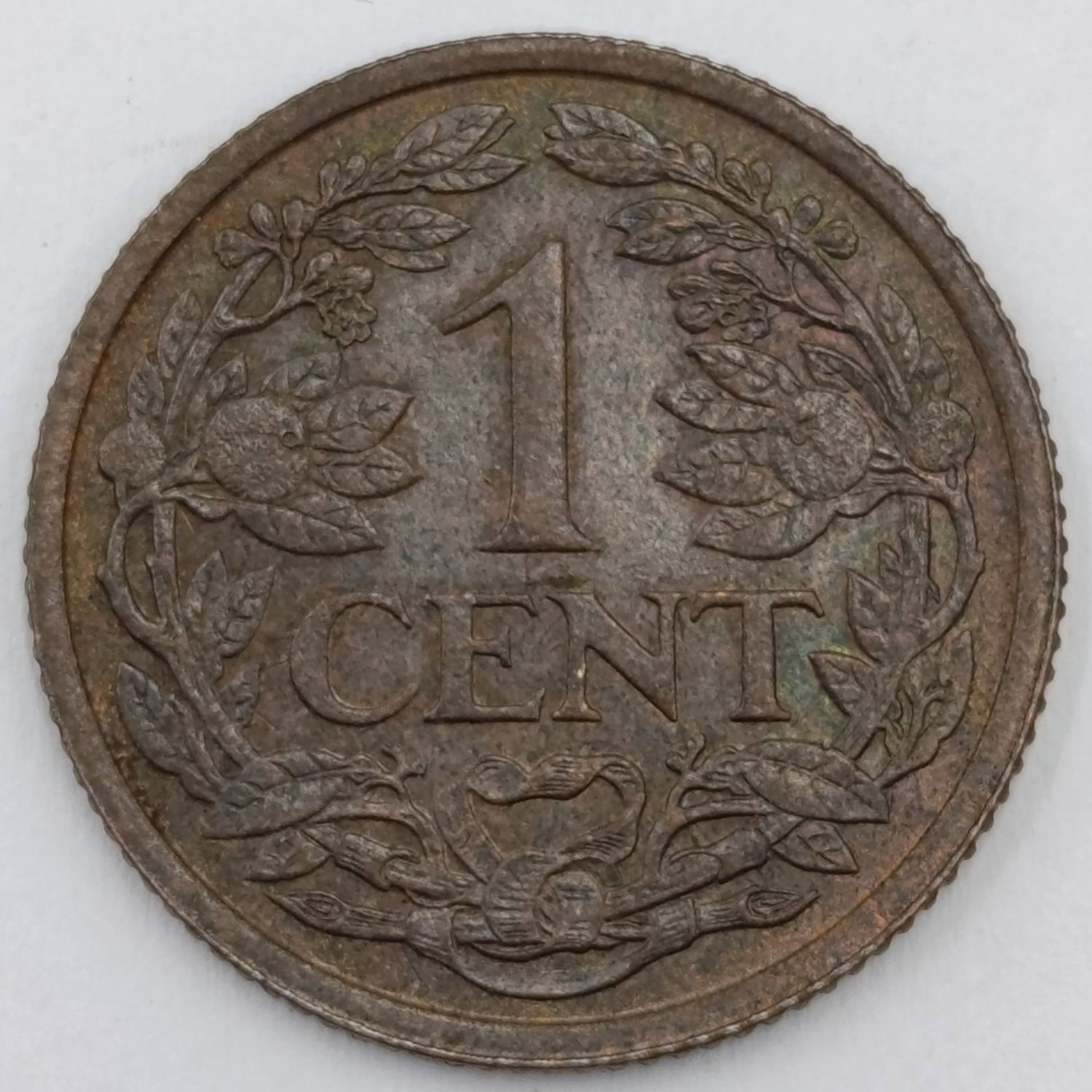 1914 Netherlands 1 Cent - AU