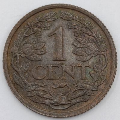 1914 Netherlands 1 Cent - AU