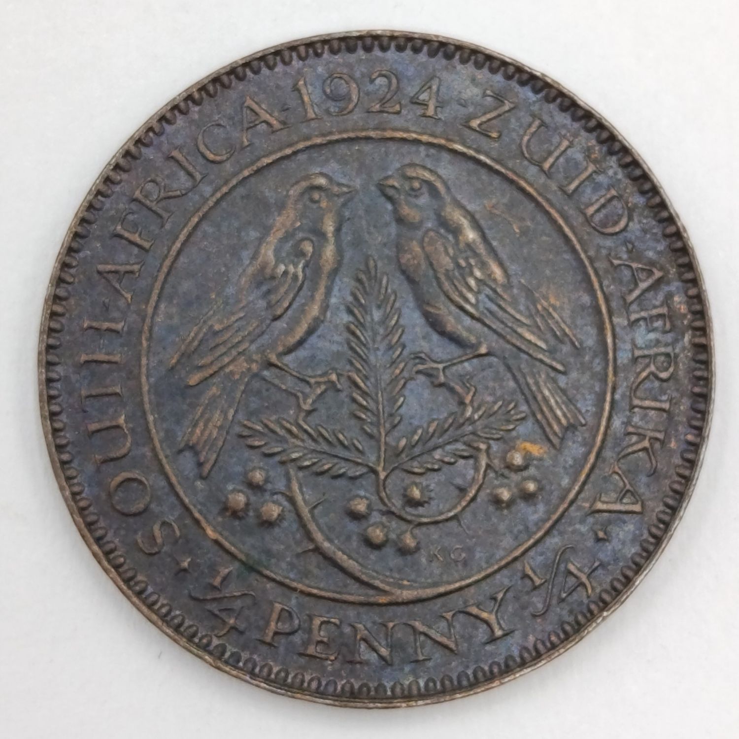 South Africa 1924 Farthing AU