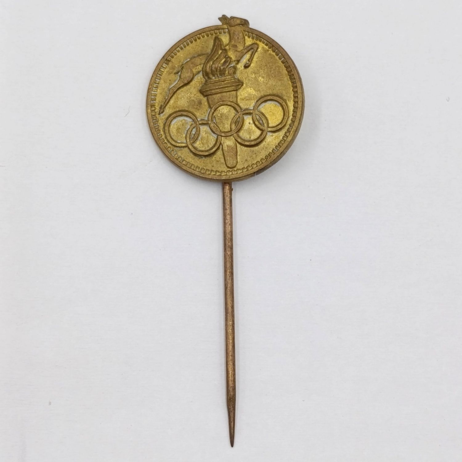 Vintage Springbok Olympics lapel pin badge