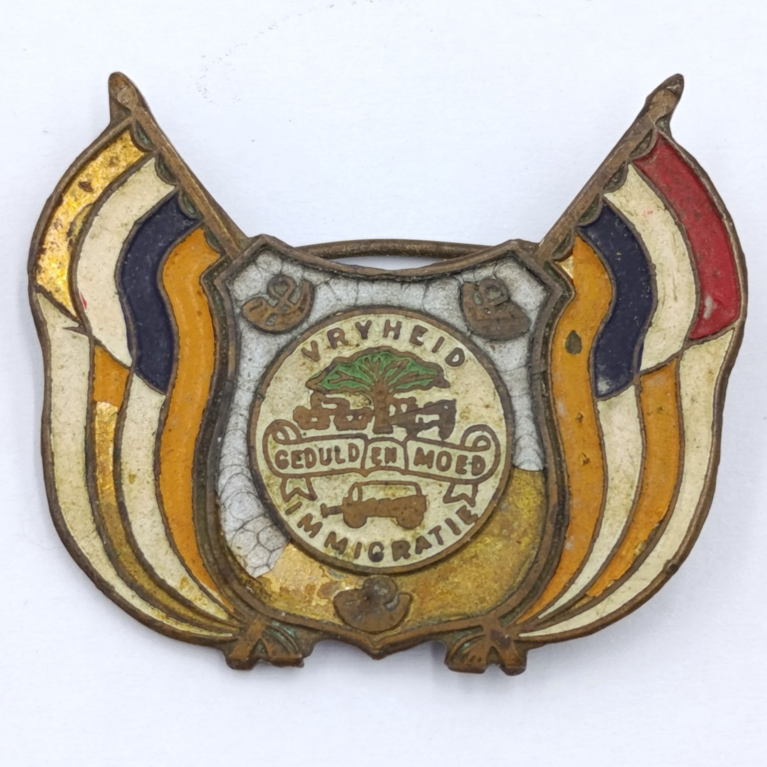 Vintage Orange Free State pin badge