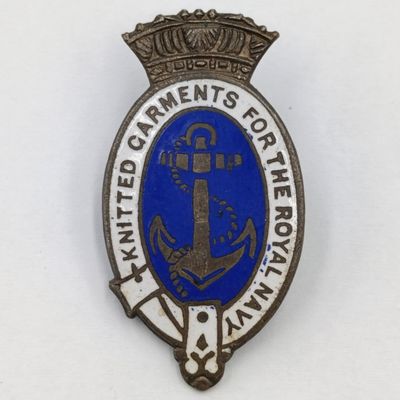 WW2 Knittel Garments for the Royal Navy pin badge