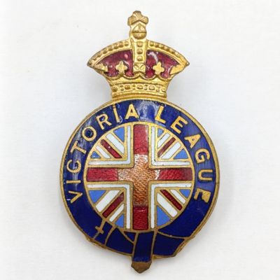 WW2 Victoria League lapel pin badge