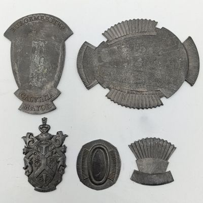 Original Lead artwork design for the Mayor of Calvinia medal - one of a kind piece