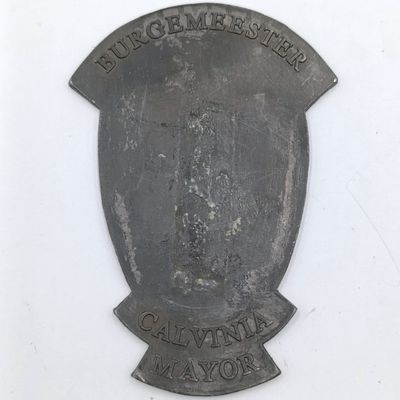 Original Lead artwork design for the Mayor of Calvinia medal - one of a kind piece