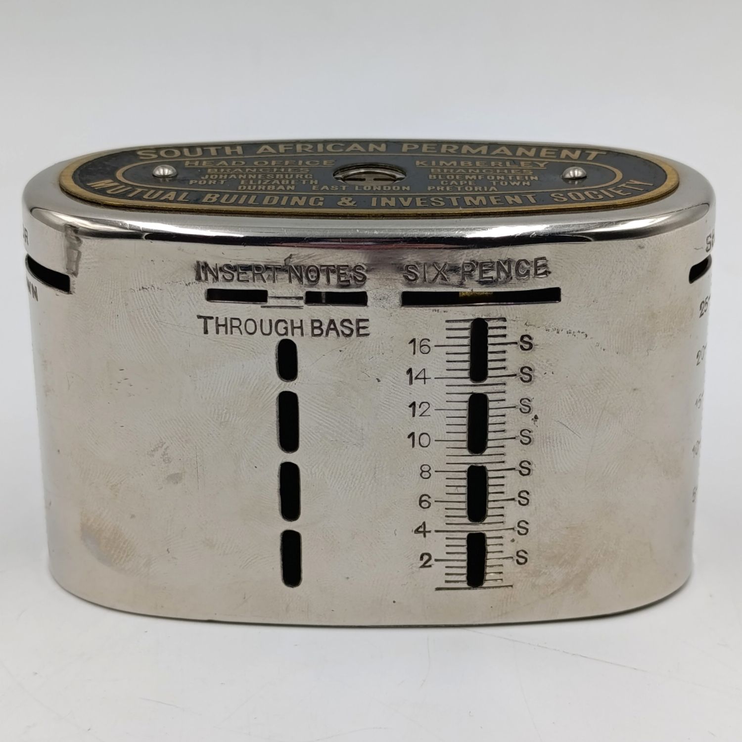 Vintage South African Permanent Mutual Building and Investment Society money box #11335
