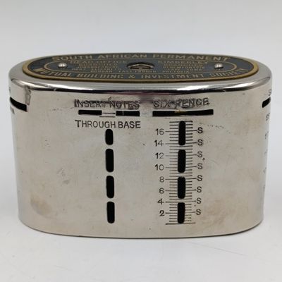 Vintage South African Permanent Mutual Building and Investment Society money box #11335
