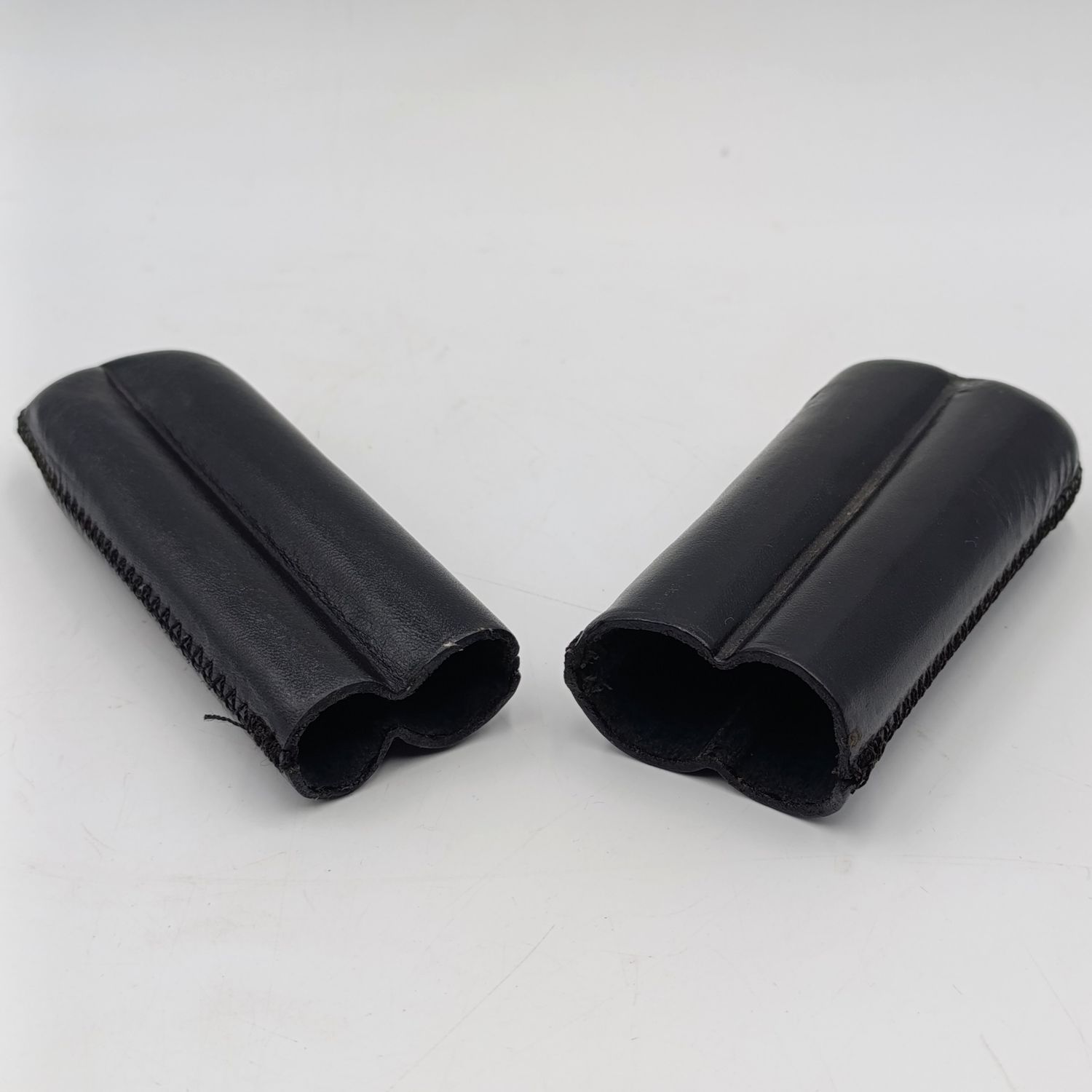 Double Leather cigar holder - Black