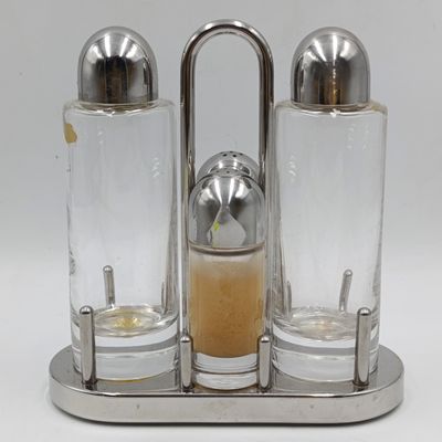 Alessi Italy Ettore Sottsass condiment set