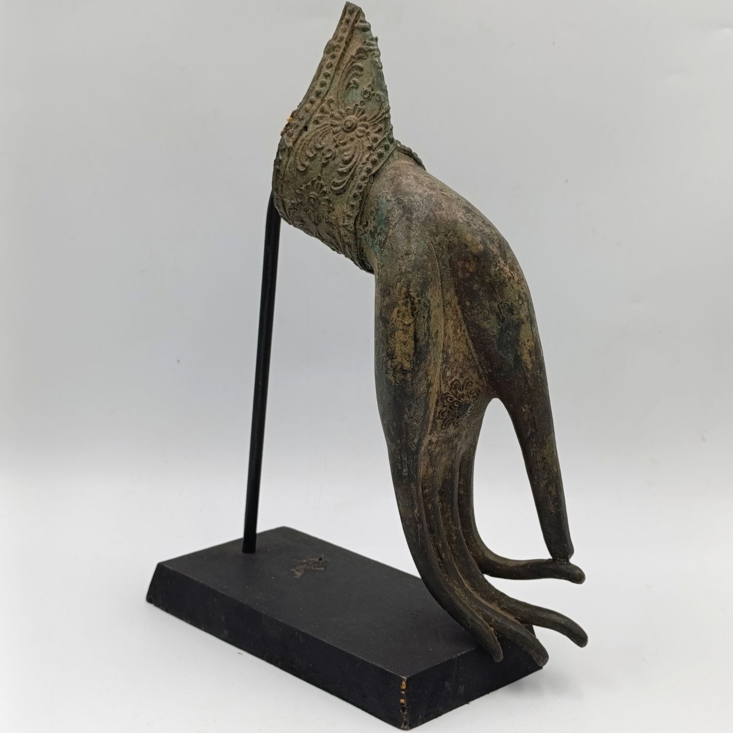 Vintage Bronze buddha hand sculpture