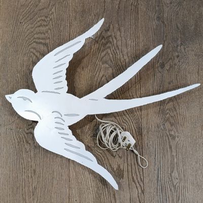 Handmade swallow wall art light box