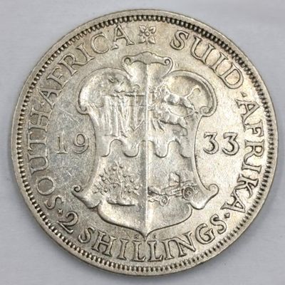South Africa 1933 Two Shillings VF+