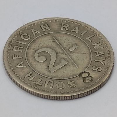 South African Railways Catering department 2 Shilling token