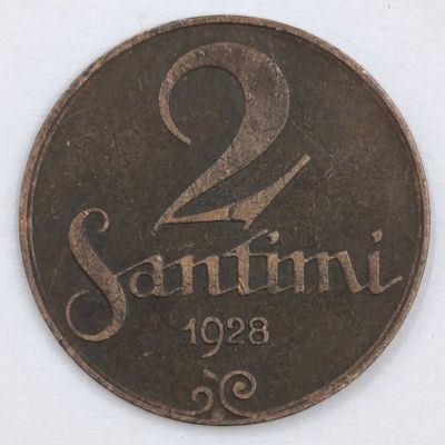 1928 Latvia 2 Santini aXF