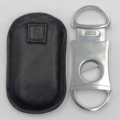 Vintage Sheffield England cigar cutter in pouch