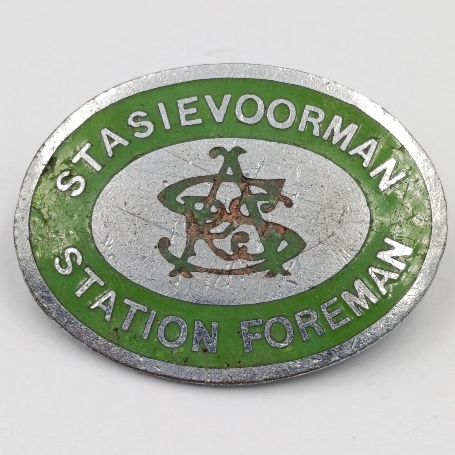 South African Railways station Foreman badge