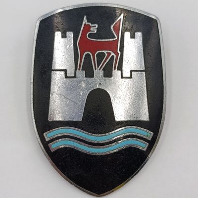 German Wolfsburg Volkswagen Beetle hood badge