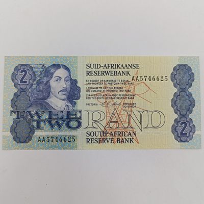 South Africa CL Stals lot of 10xR2 banknotes uncirculated with consecutive numbers
