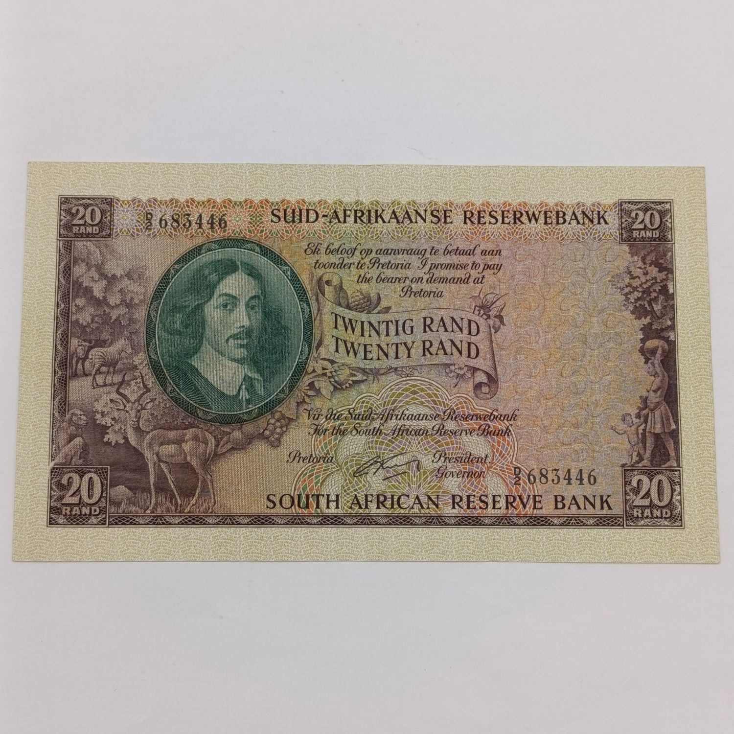 South Africa Rissik R20 banknote EF