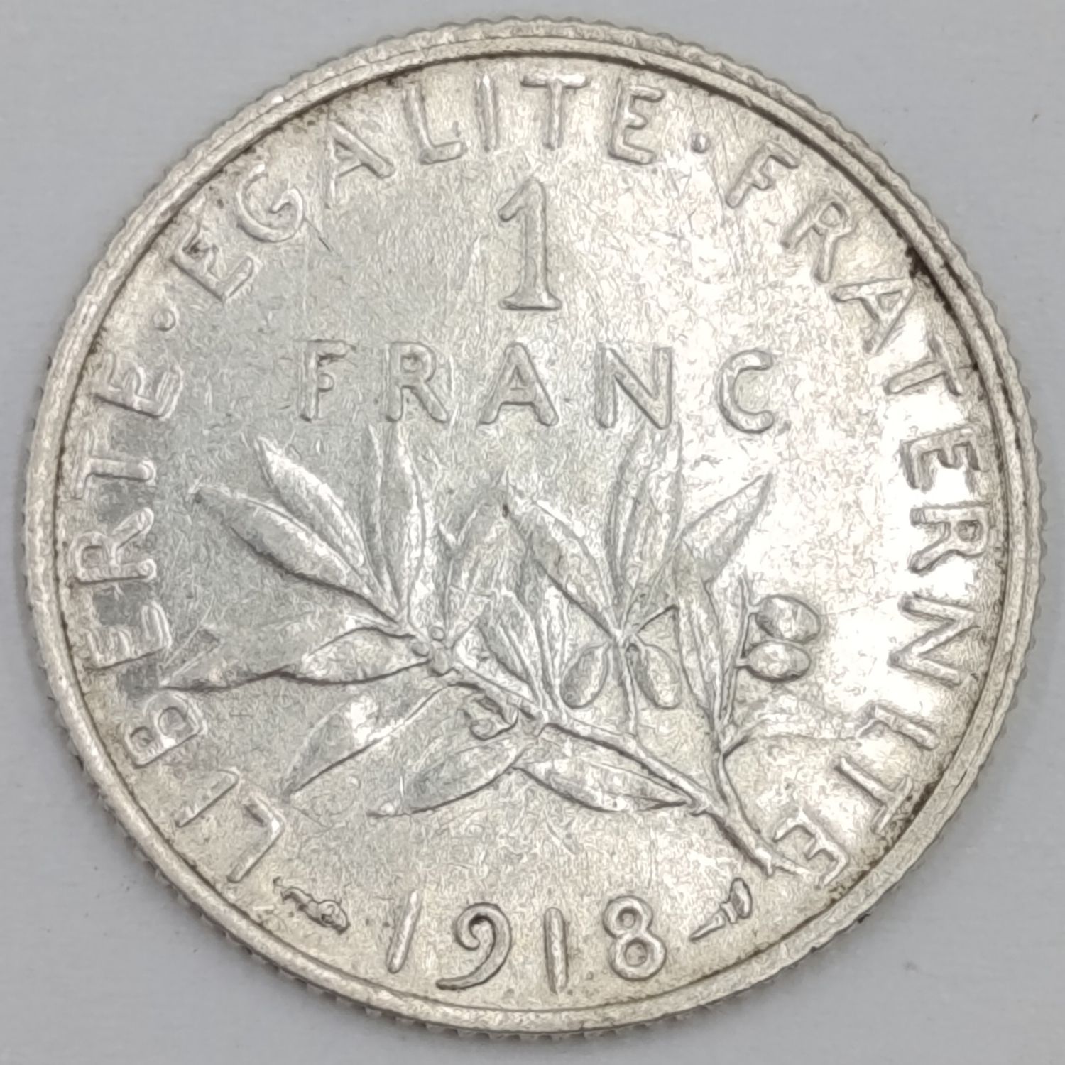 France 1918 One Franc AU