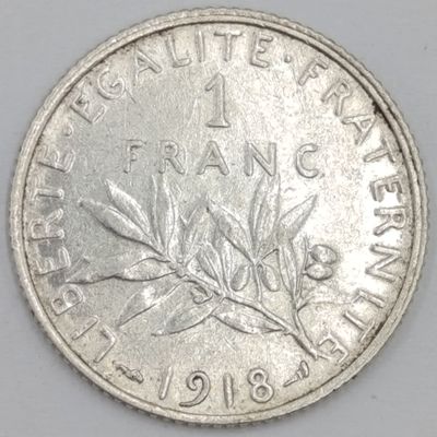 France 1918 One Franc AU