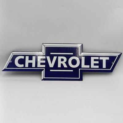 Vintage Chevrolet enamel sign