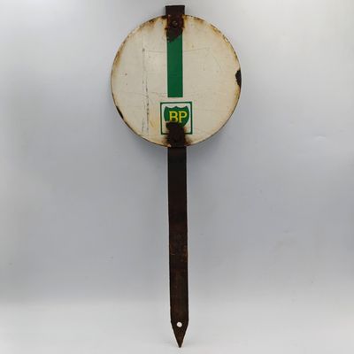 Vintage BP hole 1 golf tee enamel sign