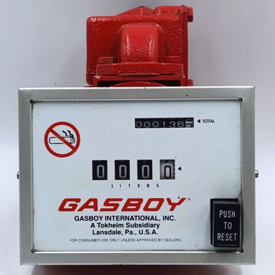 Vintage Gasboy fuel pump counter meter