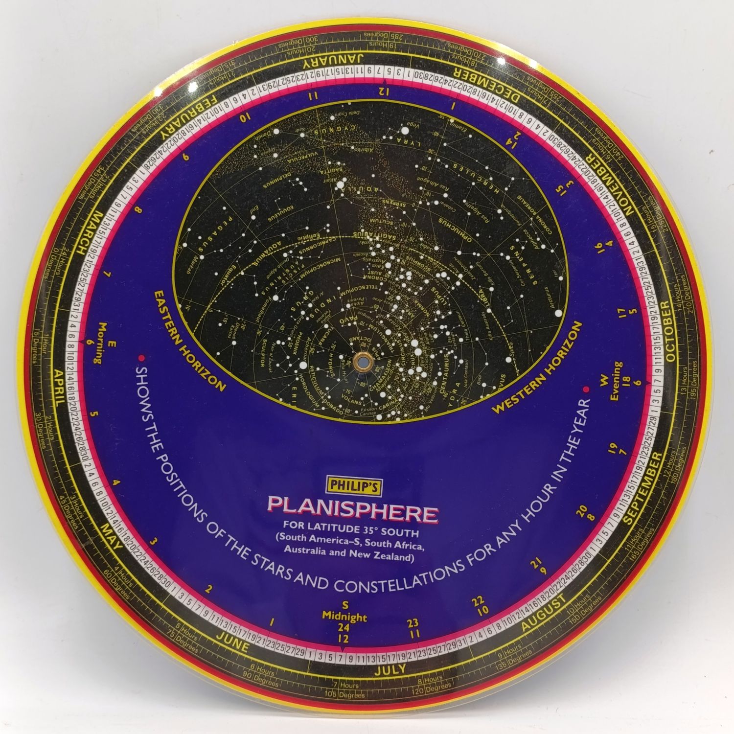 Vintage Philips Planisphere map of the stars