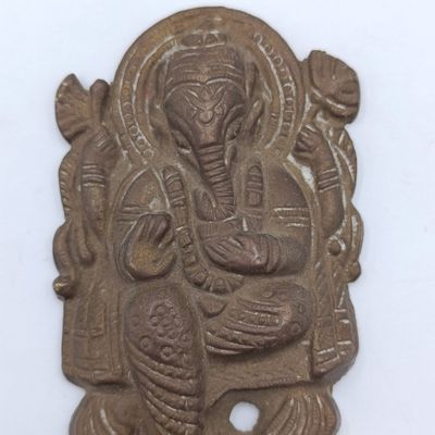Vintage Indian brass door decoration