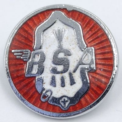 BSA motorcycle lapel pin badge