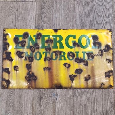 Vintage Energol Motorolie Afrikaans enamel sign