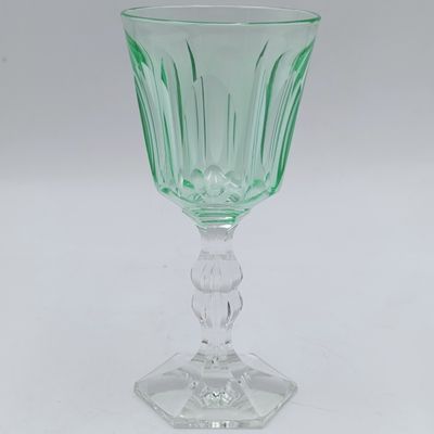 Arte Nouveau Uranium glass Lemon green glass