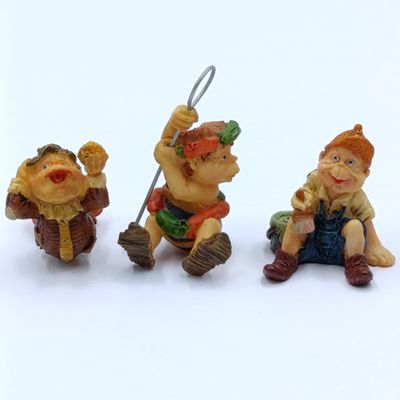 Set of 3 Mini Laaf figurines - no box - box set #3