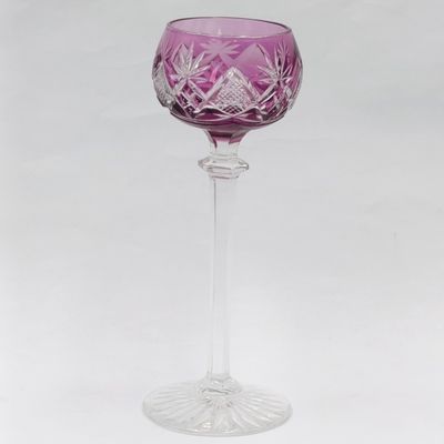 Vintage Val st Lambert crystal purple Liqueur glass