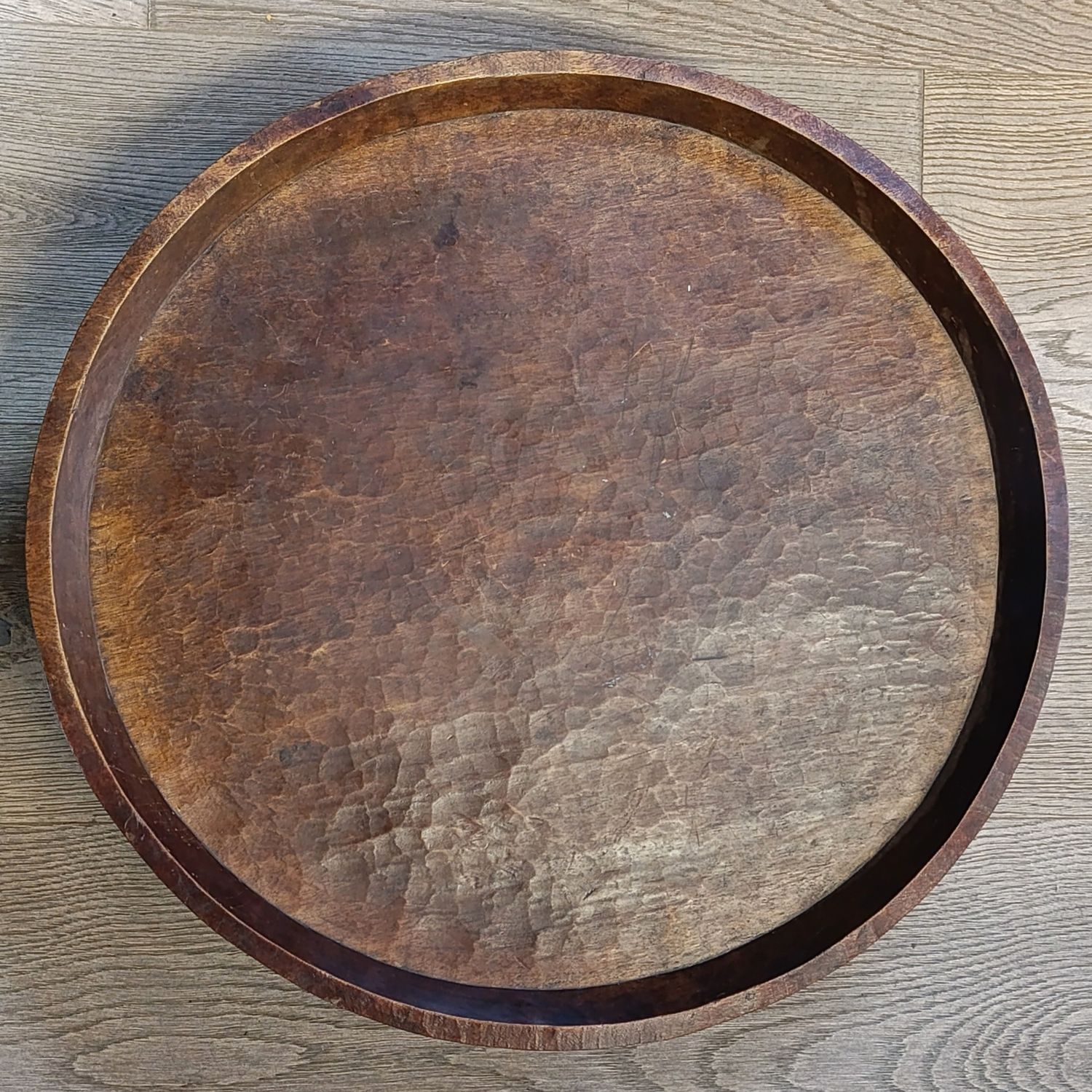 Antique gurage Tribe tree injera serving platter/bowl from Ethiopia