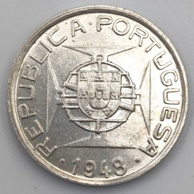 1948 Sao Tome and principe Portuguese colony 5 Escudo XF+ condition