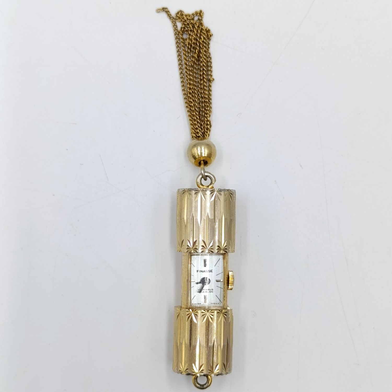Vintage Finasse manual wind pendant watch - working - circa 1960&#39;s