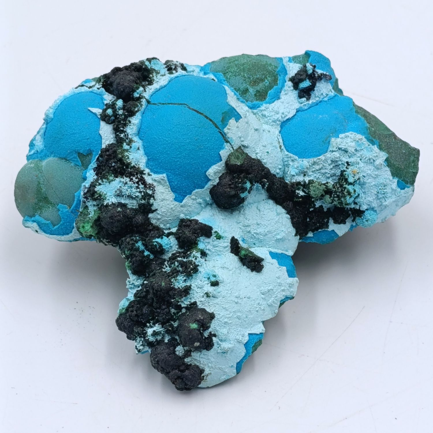 Azurite and Malachite mineral specimen of 297 grams
