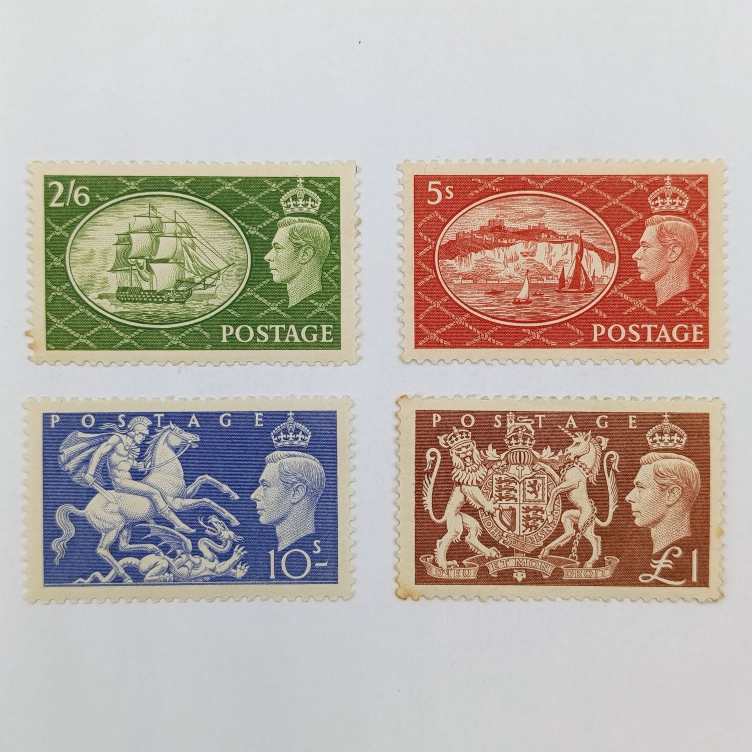 Great Britain 1951 George 6 Festival high value set mint hinged SG 509-512 - some spots