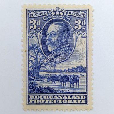 Bechuanaland Protectorate Lot of 6 mint hinged stamps George V up to 2/6